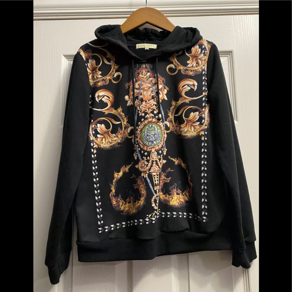 Miss Morena Women’s Black Pullover Hoodie Sz M